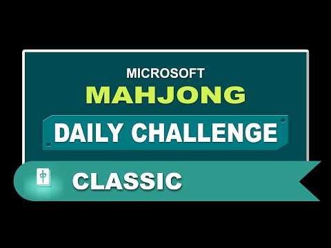 Microsoft Mahjong Daily Challenge May 7, 2026 | Classic - Medium