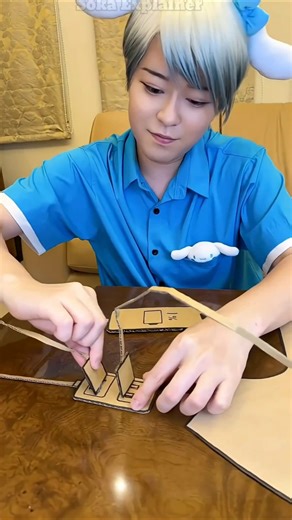 A Story of Iron clothes😇-mini wood toy wood art' skills/hand craft#shorts