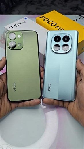 Vivo T5x 5G vs Poco M8 - Speed Test #shorts