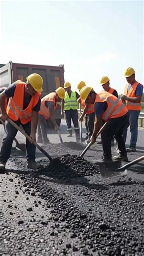 🚧 Building A New Road: Asphalt Paving In Action