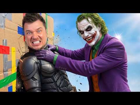 I Became Batman In Real Life! Batman Box Fort Bunker!