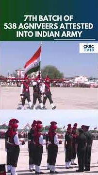 J&K: 538 Agniveers of 7th Batch Attested Into Indian Army In Srinagar | Passing Out Parade | N18S