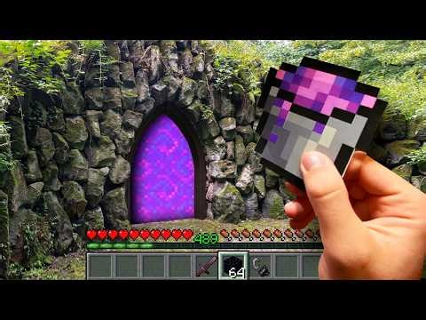 Minecraft in Real Life POV MOVIE ~ Realistic Nether PORTAL Texture Pack
