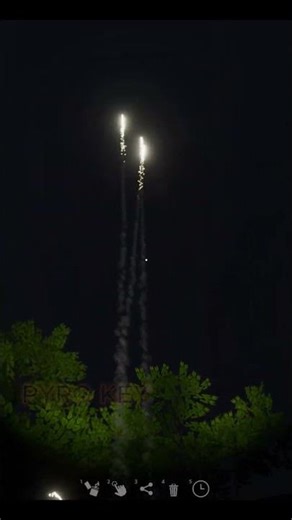 12 INCH SHELL 3 SHOTS- FIREWORKS #fireworks #fireworksmania #pyro #gaming #shorts