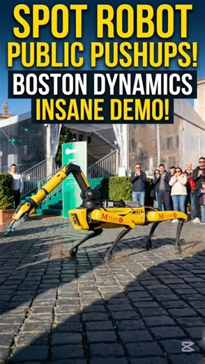 SPOT IN ROME! Boston Dynamics Robot Takes Over Piazza Flaminio 🔥