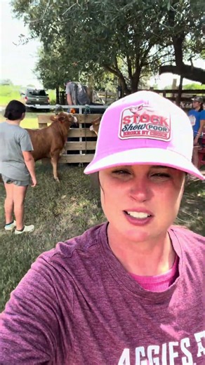 Walking Big Debrah! #farmwifefarmlife #livestockshow #cattle #cows #ranching