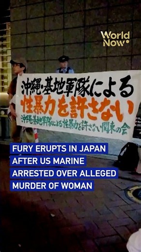 Fury in Japan after US Marine arrested over woman's alleged murder