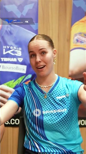 Did Annett or Sabine do it better? 😂 #WTTLJubljana #TableTennis
