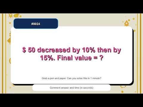 Percentages Practice Challenge #0024