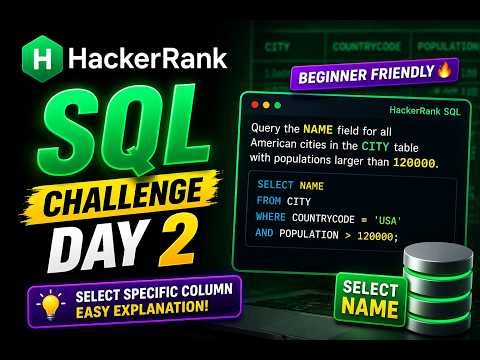HackerRank SQL Challenge Day 2 | Easy Explanation