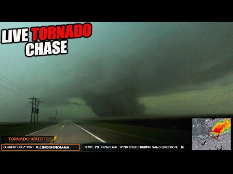 LIVE Illinois Storm Chaser | Tornado Threat | Brandon Payne