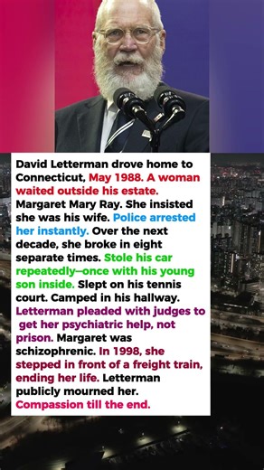 David Letterman's Stalker Claimed She Was His Wife—She Stole His Car With His Son Inside