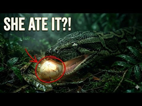 “Wild Python Eats Its Own Eggs?! 🐍🥚😳😱”