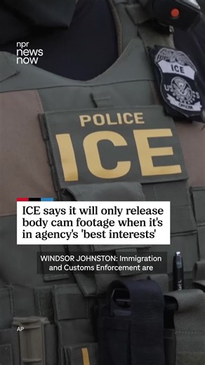 Immigration and Customs Enforcement is planning to equip all of its field officers with body cameras by the end of September, but the agency’s policy does not require the automatic release of video from deadly or serious encounters. The agency says it will release that footage only if it determines doing so is in the agency’s “best interests.” Find “NPR News Now” wherever you listen to podcasts. Host: Windsor Johnston/NPR Producer: Zayrha Rodriguez/NPR