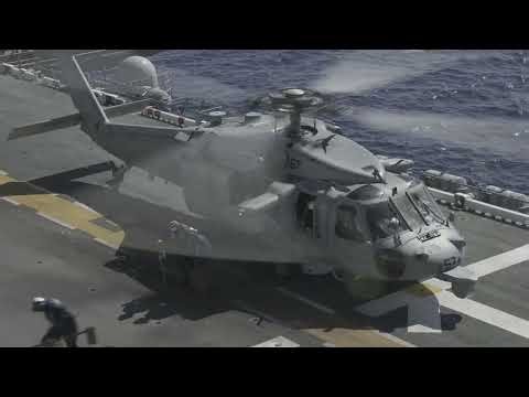 Massive Flight Deck Operations: 13th MEU ACE Landing on USS Makin Island #usa 