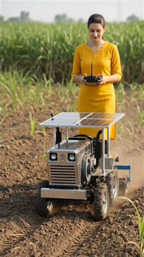 Driverless Mini Tractor in Smart Farming#automobile#farming#shorts