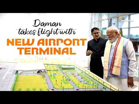 PM Modi inaugurates NAMO Airport New Terminal Building in Daman, Gujarat