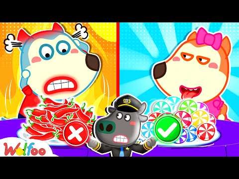 Sweet vs Spicy vs Sour Food ! Kid Learns Healthy Food Choices | Cartoons For Kids | Wolfoo Family