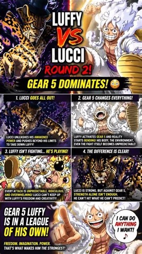 Luffy vs Rob Lucci🔥Gear 5 Dominates! 😳 (One Piece Explained)