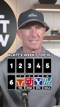 A shake up in Joel Klatt's new Top 10 — do you agree? #CFB