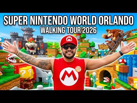 Super Nintendo World Orlando 2026 | Full Walking Tour 4K 