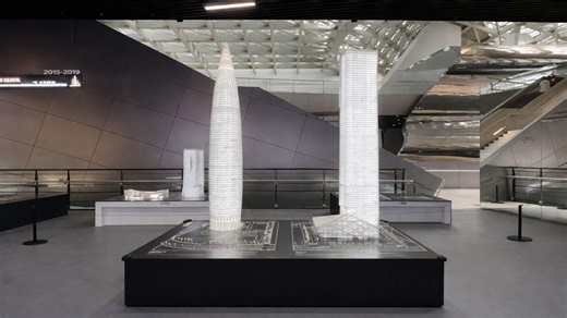 Large tower models in China reflect a structured and modern concept