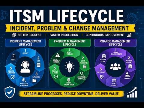ITSM Lifecycle Explained | Incident, Problem & Change Management in ServiceNow