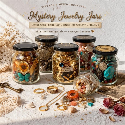 Mystery Jewelry Jar, Surprise Trinket Box, Gift for Her - Etsy UK