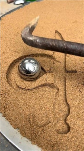 Casting Process | Making Smelting Metal Handmade Production Process In Sand #shorts