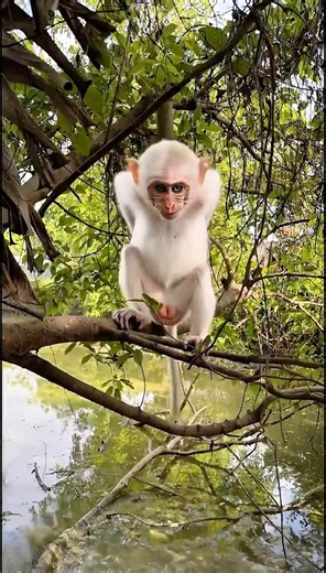 The Kindness Of A Monkey Surprises Everyone 🐒 #Monkey #Kindness