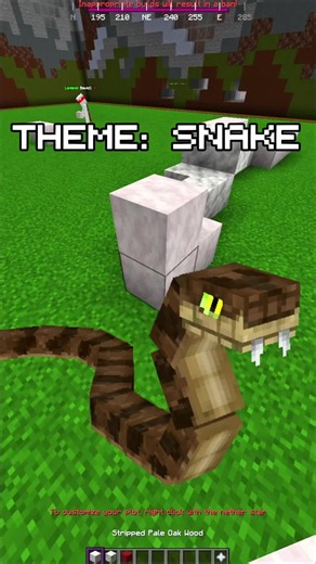 Minecraft Snake Build Ideas: Insane 7-Minute Snake Build