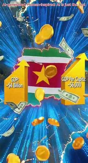 Suriname in 30 Seconds! Population, GDP, Area & Defense Stats Explained 🌍 #GeoFlash #Suriname