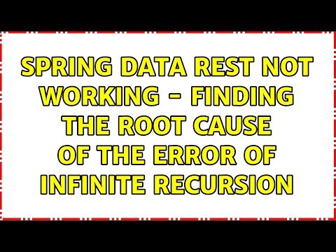 Spring Data Rest not working - Finding the root cause of the error of infinite recursion