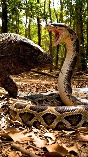 Komodo Dragon vs Python | Deadly Reptile Clash