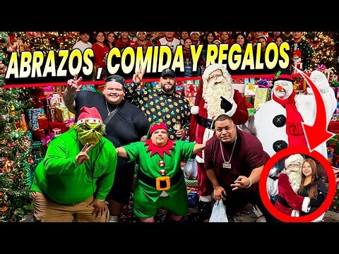 Pagamos CENAS y regalamos ABRAZOS como Santa Claus en el barrio 🎄