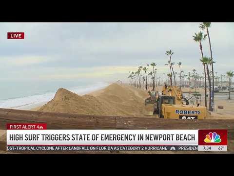 Knee-deep water in Newport Beach prompts start of emergency declaration