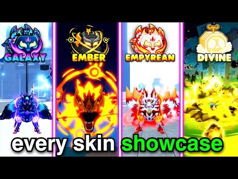 Every NEW Mutation Skin Showcase in Blox Fruits! (Ember Dragon, Empyrean & Galaxy Kitsune)