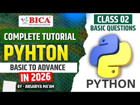 introduction to PYTHON : Basic Questions (Tutorial For beginners) - Python Programming Language