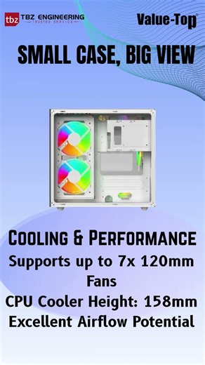 Value-Top V900W White Gaming Case - Dual Chamber MicroATX Build! 🎮
