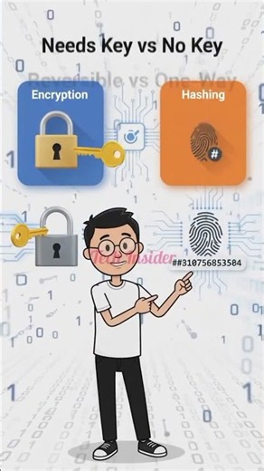 Encryption vs hashing . Cryptography #TechTips #Programming #SoftwareDevelopment #ComputerScience