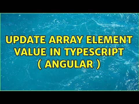 Update array element value in typescript ( Angular )