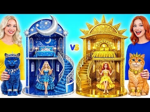 We Build Amazing Doll House Day vs Night Challenge | Cool Creative Hacks by Multi DO Smile