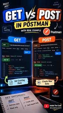 GET vs POST in Postman 🚀 | API Testing for Beginners #viral #coding #youtubeshorts