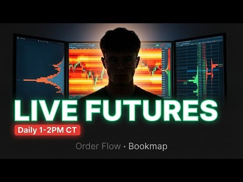 Live Futures Trading w/ Order Flow & Bookmap | Daily 1–2PM CT