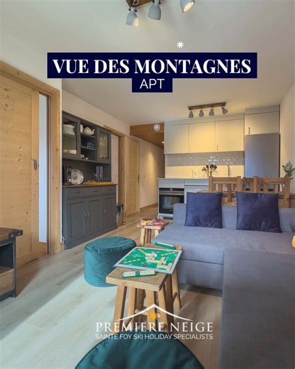 Vue des Montages ski apartment sleeps 4