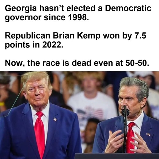 Georgia governor’s race is close, while Ossoff leads Collins in Senate polling.