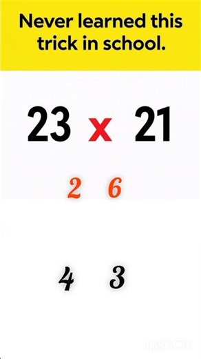 mathstricks Fast Multiplication Tricks 2Digit Numbers#mathsmagic#mathshorts#subscribe#mathsmagic