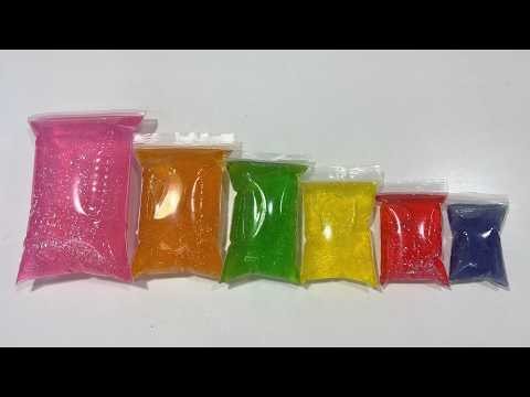 Oddly Satisfying Slime ASMR | Small to Giant RAINBOW Zip Bags With Relaxing Visuals (Part 27)