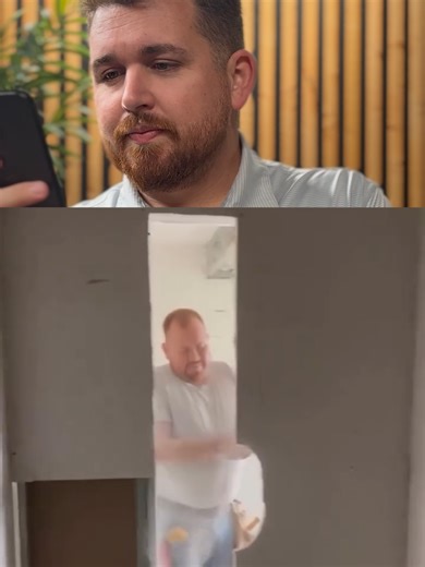 He didn’t fit… so he made it fit. Problem-solving at its finest. Video from: @rosssmith #funnyreels #reaction #OMG #constructionlife