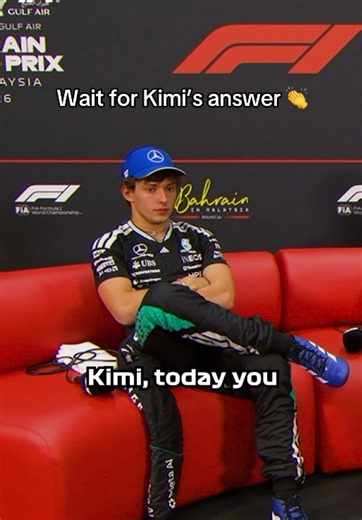 This question and answer 🤝🥹 #f1 #kimiantonelli #lewishamilton #maxverstappen #bahraingp